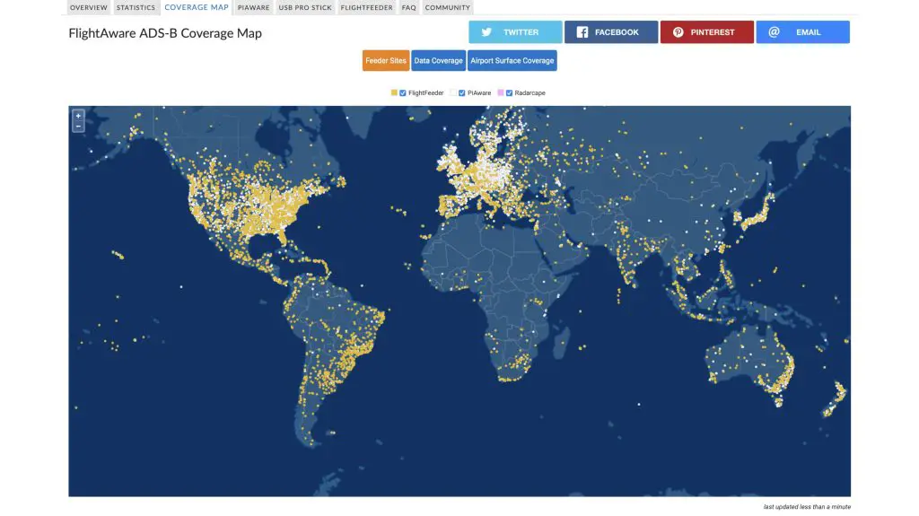 FlightAware Stations Worldwide