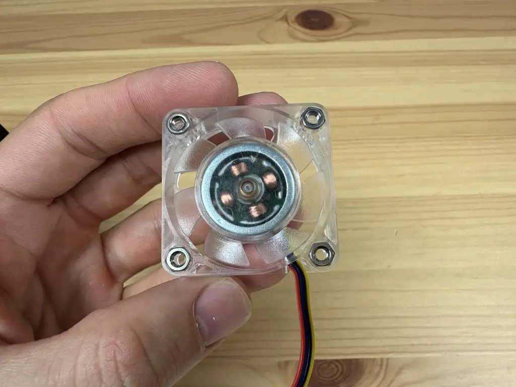 Install M3 Nuts Into Fan