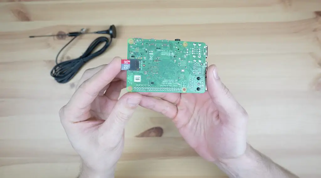 Plug MicroSD Card Into Pi