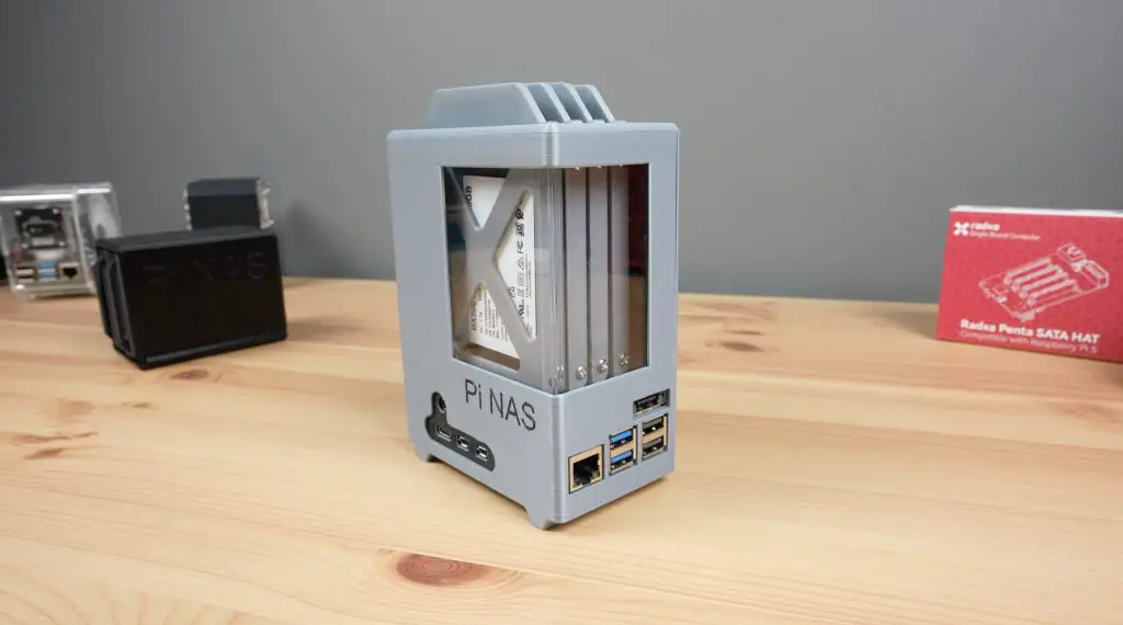 Assembled Pi 5 NAS Case