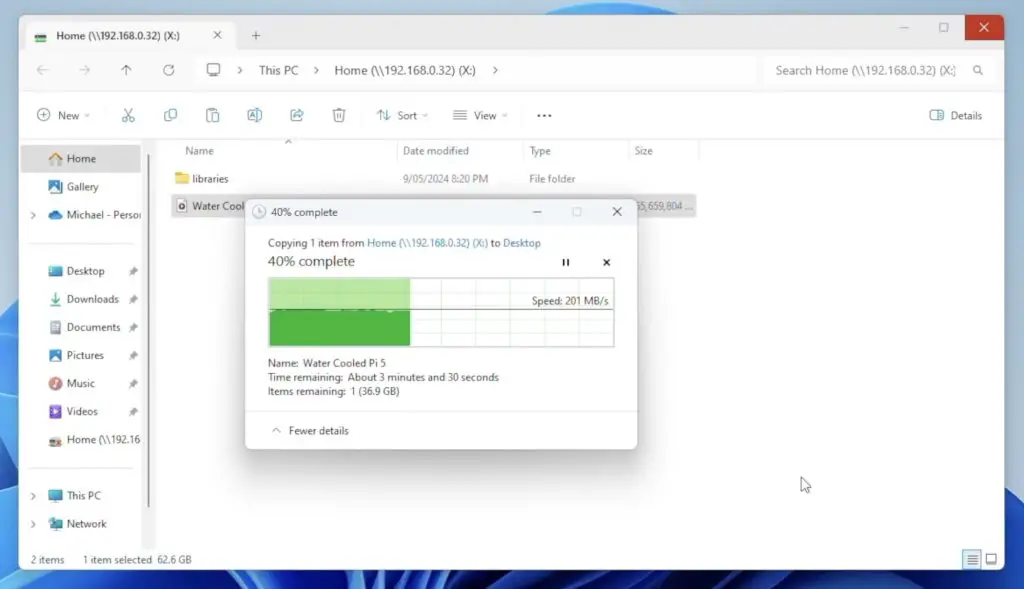 Copying Video From NAS 2.5G Ethernet