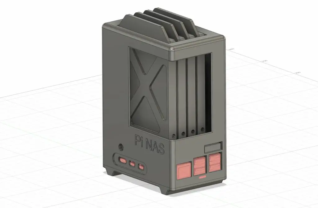 Pi 5 NAS Design Front