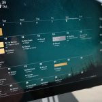 Close Up Dakboard Calendar