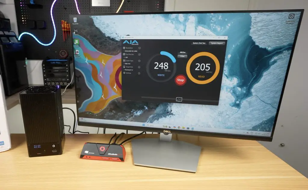 AJA System Test For Speed