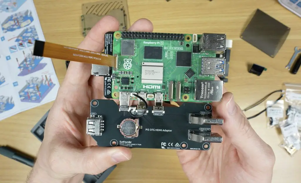 Assembling Pi and Adaptor Boards