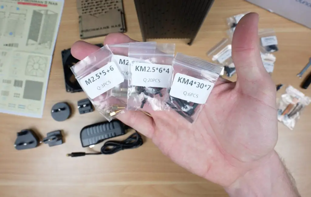 Screws and Hardware Labelled