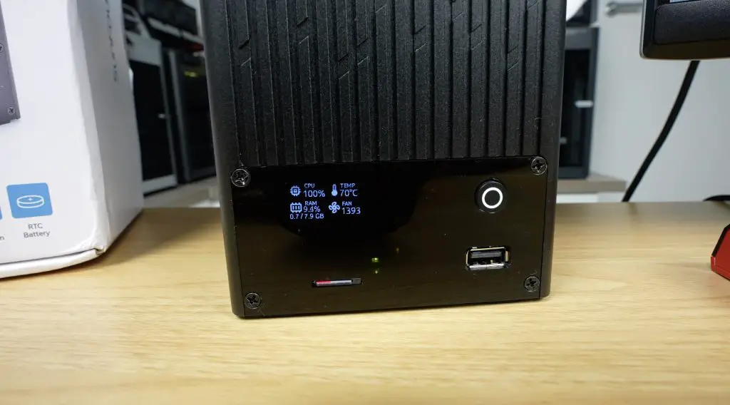 Stats Display During Thermal Test