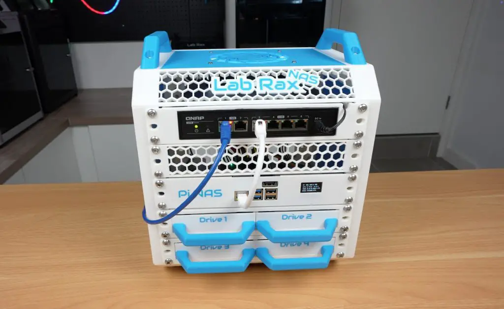 Completed Pi NAS Rack Build