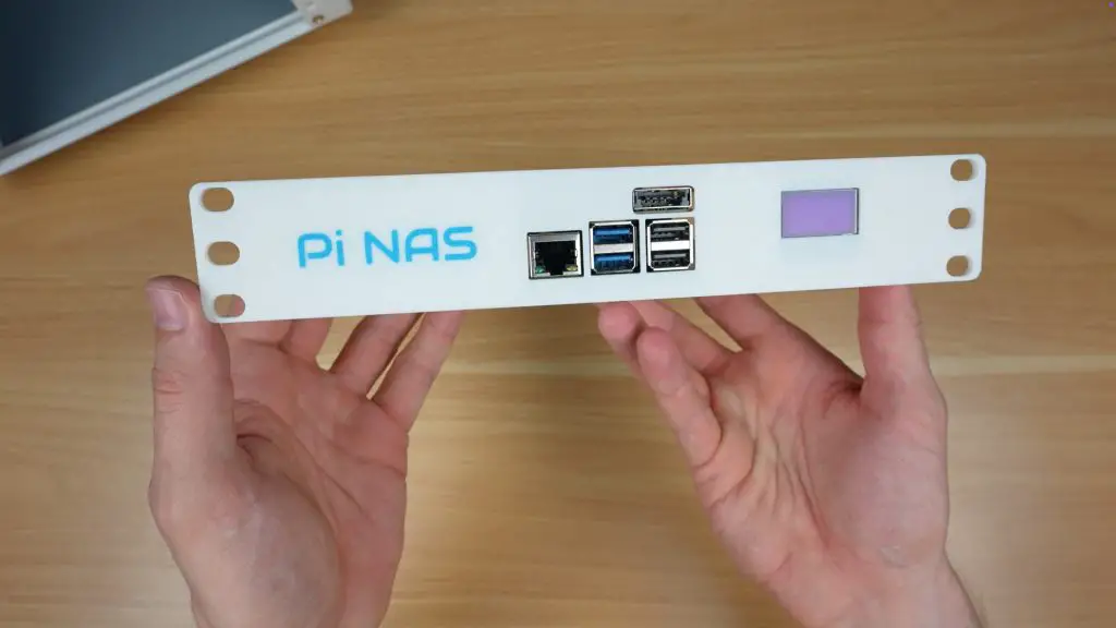 Completed Pi NAS Shelf