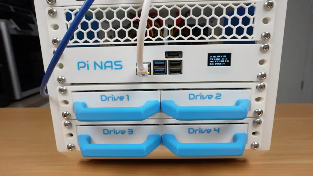 Pi NAS Rack Drives