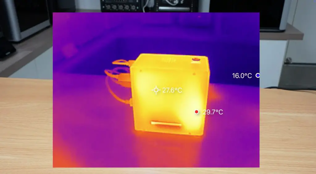 Thermal Camera Shot Of Case