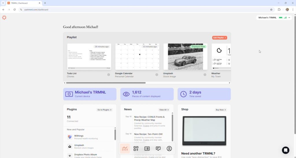 Web Interface To Set Up