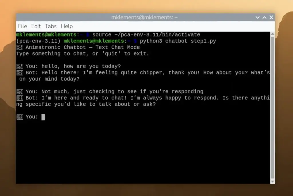 AI Chatbot Terminal Application