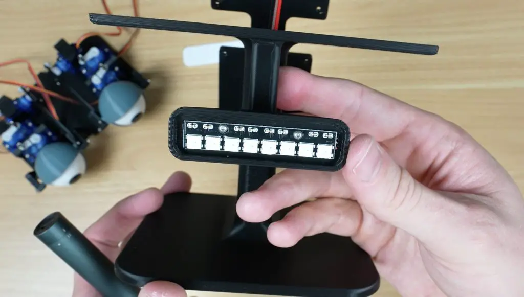 Neopixel Mouth Screwed Into Place