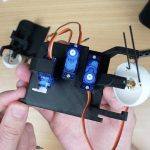 Three Servos Attached