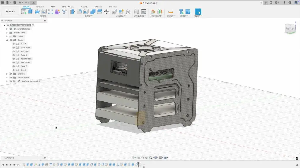 NAS Design Completed In Fusion360