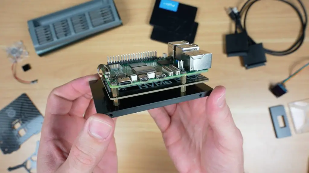 Pi Mounted On Brass Standoffs