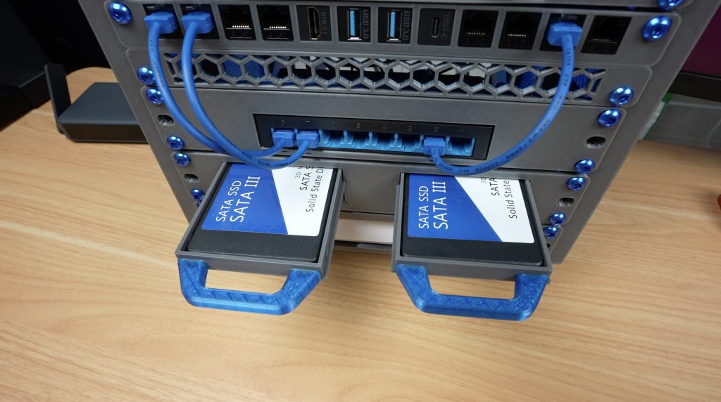 Storage Drives Loaded Into Trays